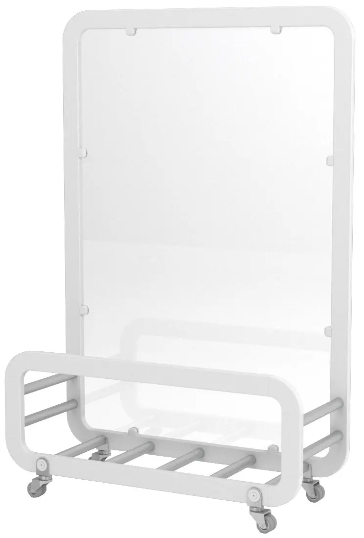 Mini White - Methacrylate Siena Mini Industrial Café Planter in White with Planter and Methacrylate Screen, Cafe Planters, Restaurant Planters, Industrial Cafe Planters, Cafe Screens, Outdoor Cafe Planters, Bespoke Planters, Planters with Screens, Commercial Planters, Commercial Cafe Planters, Hospitality Cafe Planters