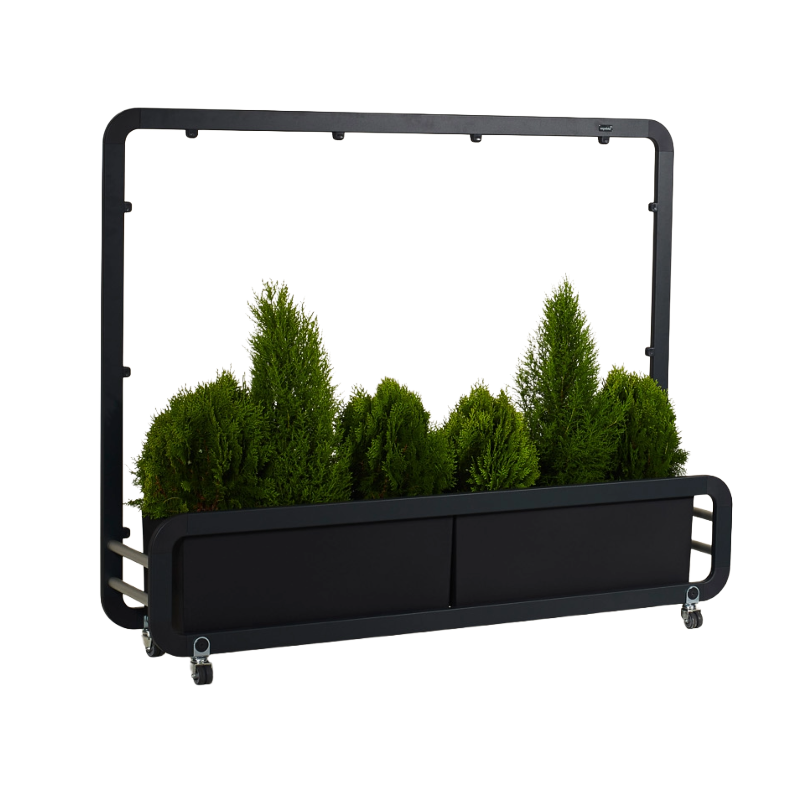 Siena Maxi Cafe Planter Siena Mini Industrial Café Planter in Anthracite with Methacrylate Panel and Planter Boxes with Plants in Black, Cafe Planters, Restaurant Planters, Industrial Cafe Planters, Cafe Screens, Outdoor Cafe Planters, Bespoke Planters, Planters with Screens, Commercial Planters, Commercial Cafe Planters, Hospitality Cafe Planters