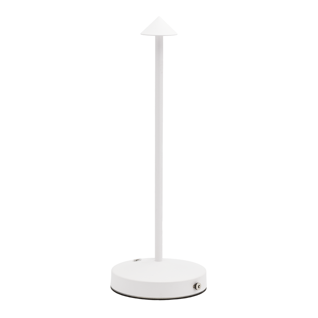 White Lina LED Rechargeable Table Lamp Lina LED Rechargeable Table Lamp, Table Lighting, Restaurant Lighting, Lighting for Table at Restaurant, Commercial Table Lighting, Hospitality Lighting, Rechargeable Table Lamps, LED Lighting, Outdoor Table Lamps, Indoor Table Lighting, Cafe Lighting, Table Lamps for Cafes