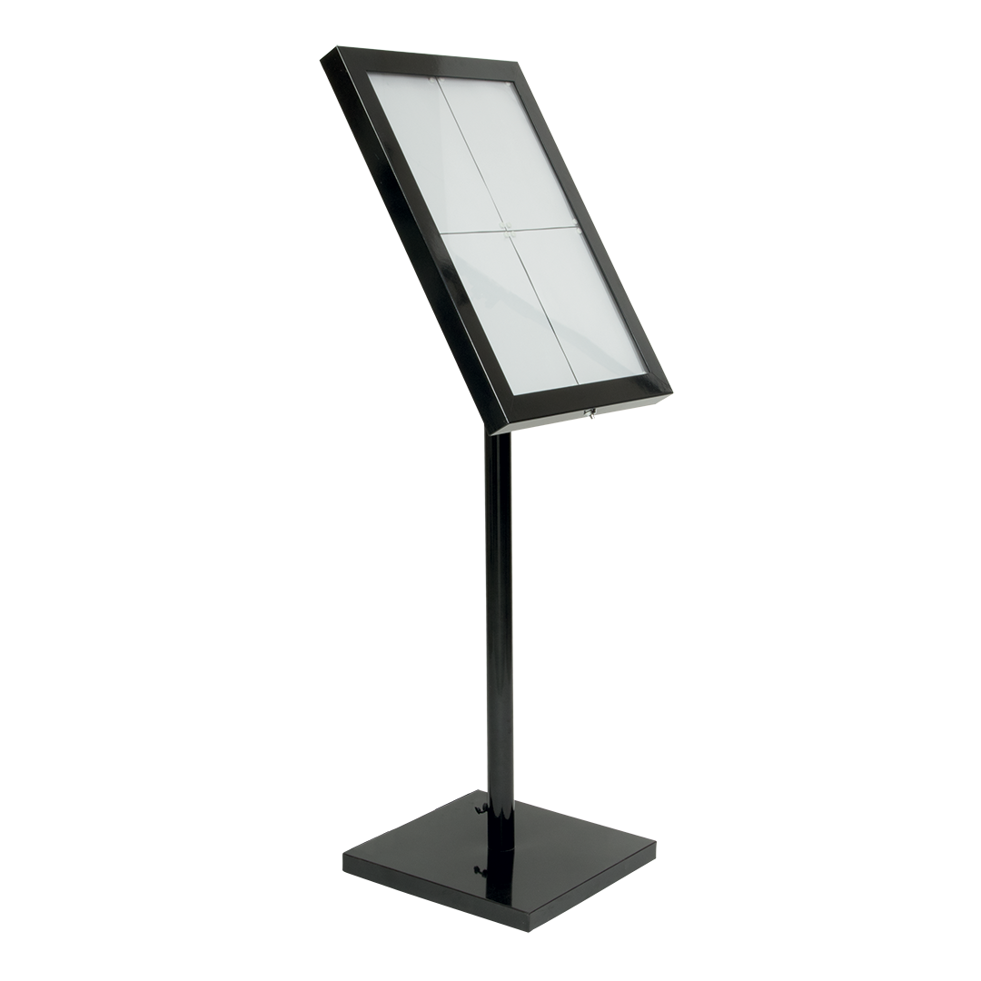 Seren XL Black LED Menu Display Stand Seren XL Black LED Menu Display Stand main image, Menu Stands, Menu Display Stands, LED Menu Stands, Freestanding Menu Stands, Outdoor Menu Stands, Cafe Menu Stands, Restaurant Menu Stands