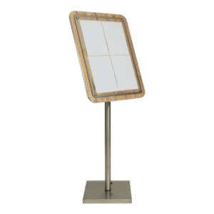 Glass Seren Freestanding Menu Display Stand, Menu Stands, Menu Display Stands, LED Menu Stands, Freestanding Menu Stands, Outdoor Menu Stands, Restaurant Menus, Cafe Menu Stands