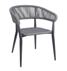 Stein Rope Effect Armchair, Indoor & Outdoor Furniture, Armchair, Restaurant Furniture, Commercial Furniture, Hospitality Furniture, Stackable Armchair, Stacking Armchair