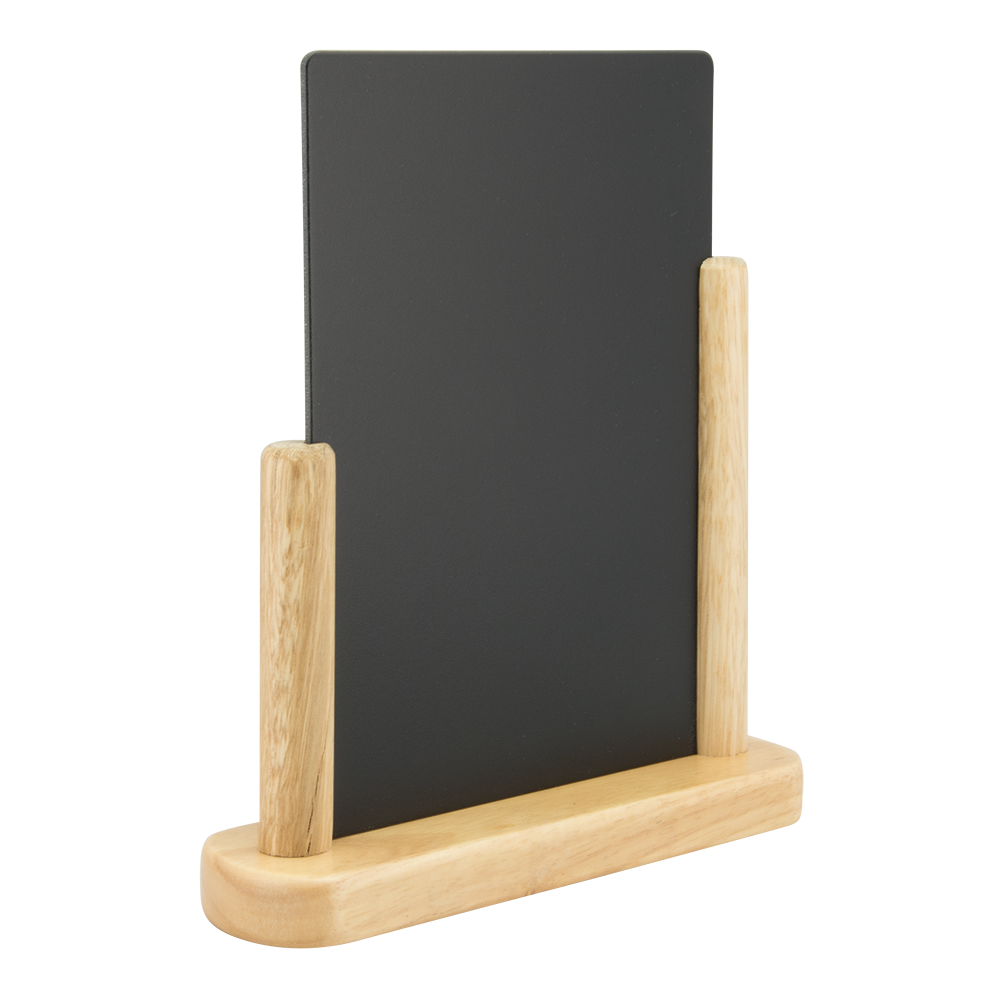 Flat Top Table Board in Teak Flat Top Table Board in Beech, Table Chalkboard, Freestanding Table Board, Wooden Table Board, Double Sided Table Chalkboard, Table Top Accessory, Advertising Boards, Restaurant Signage, Cafe Signage