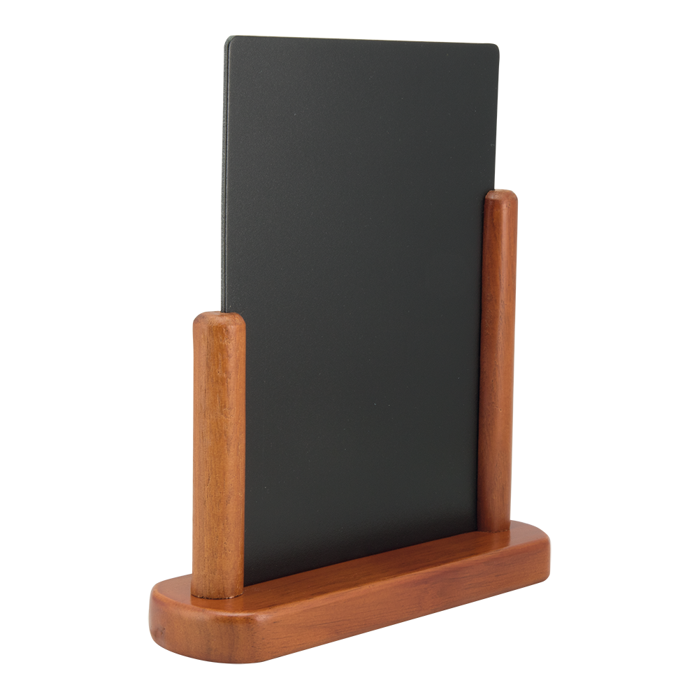 Flat Top Table Board in Mahogany Flat Top Table Board in Mahogany, Table Chalkboard, Freestanding Table Board, Wooden Table Board, Double Sided Table Chalkboard, Table Top Accessory, Advertising Boards, Restaurant Signage, Cafe Signage