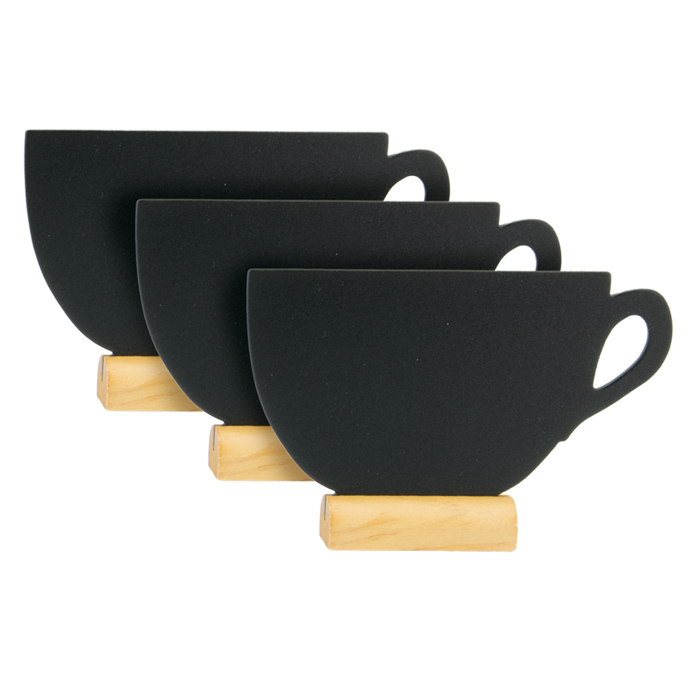 Mini Shadow Wooden Table Board Cups Shape - Product Image Mini Shadow Wooden Table Board Cups Shape - Product Image, Table Chalkboard, Freestanding Table Board, Wooden Table Board, Double Sided Table Chalkboard, Table Top Accessory, Advertising Boards, Restaurant Signage, Cafe Signage, Menu Boards, Menu Signage