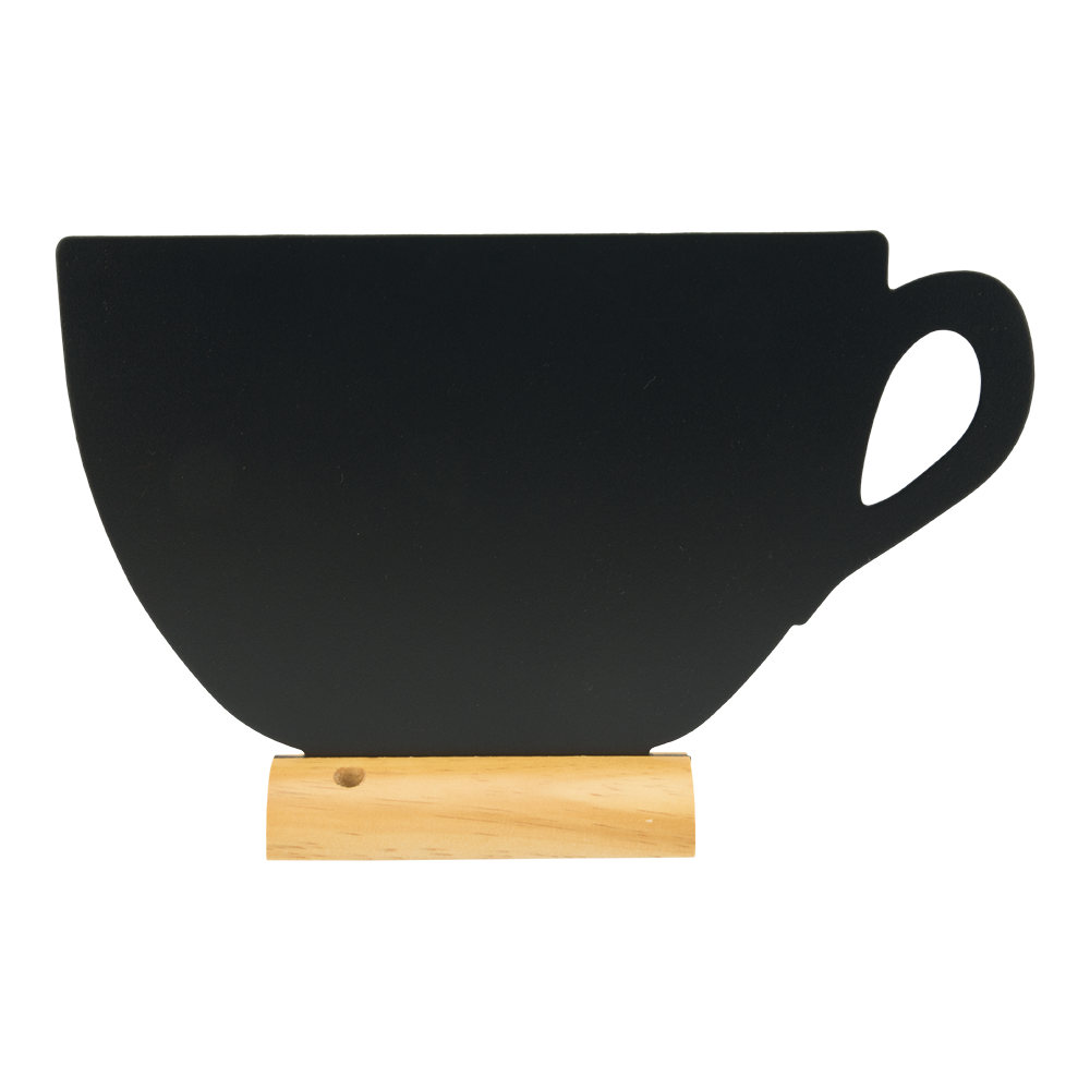 Shadow Wooden Table Board Cup Shape - Product Image Shadow Wooden Table Board Cup Shape - Product Image, Table Chalkboard, Freestanding Table Board, Wooden Table Board, Double Sided Table Chalkboard, Table Top Accessory, Advertising Boards, Restaurant Signage, Cafe Signage, Menu Boards, Menu Signage