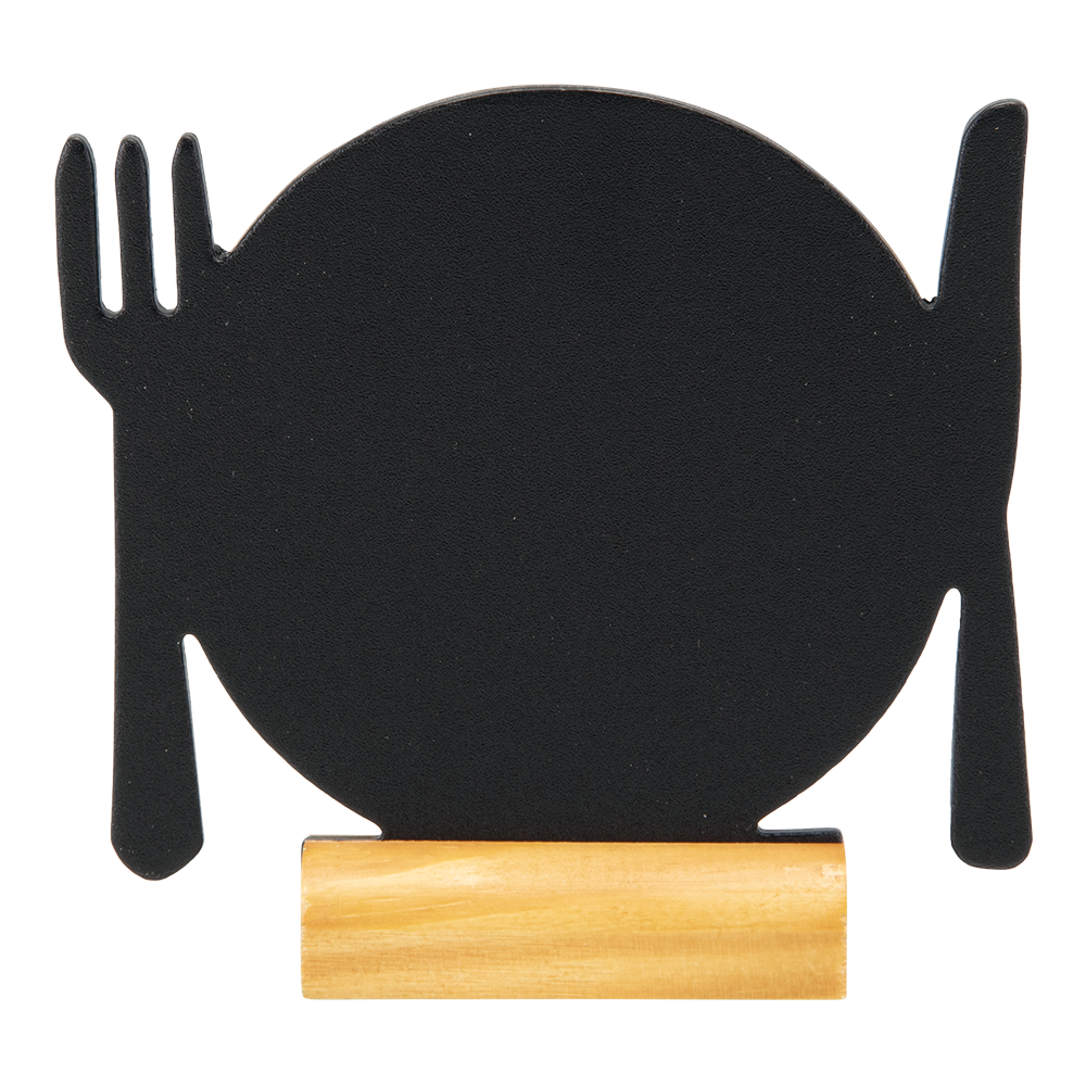 Shadow Wooden Table Board Plate Shape - Product Image Shadow Wooden Table Board Plate Shape - Product Image, Table Chalkboard, Freestanding Table Board, Wooden Table Board, Double Sided Table Chalkboard, Table Top Accessory, Advertising Boards, Restaurant Signage, Cafe Signage, Menu Boards, Menu Signage