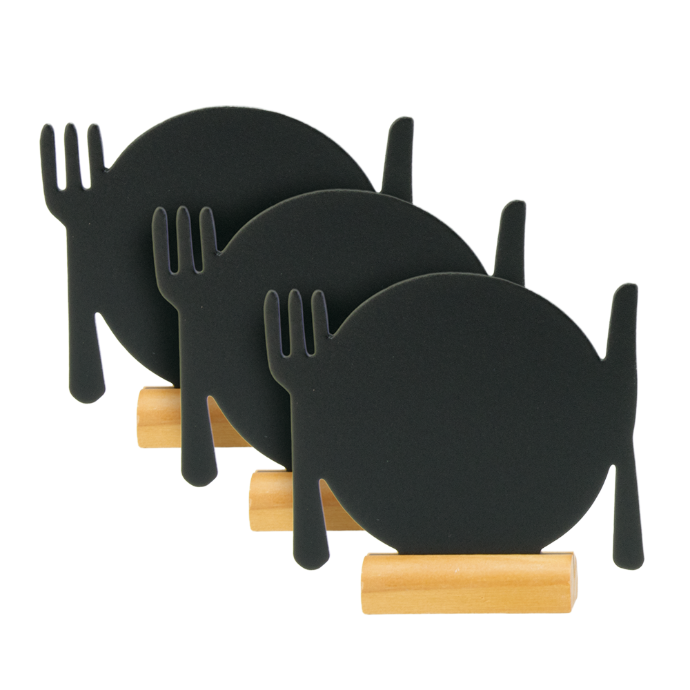Mini Shadow Wooden Table Board Plate Shapes - Product Image Mini Shadow Wooden Table Board Plate Shapes - Product Image, Table Chalkboard, Freestanding Table Board, Wooden Table Board, Double Sided Table Chalkboard, Table Top Accessory, Advertising Boards, Restaurant Signage, Cafe Signage, Menu Boards, Menu Signage