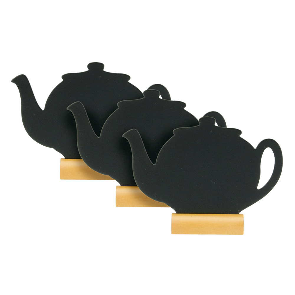 Mini Shadow Wooden Table Board Teapot Shapes - Product Image Mini Shadow Wooden Table Board Teapot Shapes - Product Image, Table Chalkboard, Freestanding Table Board, Wooden Table Board, Double Sided Table Chalkboard, Table Top Accessory, Advertising Boards, Restaurant Signage, Cafe Signage, Menu Boards, Menu Signage