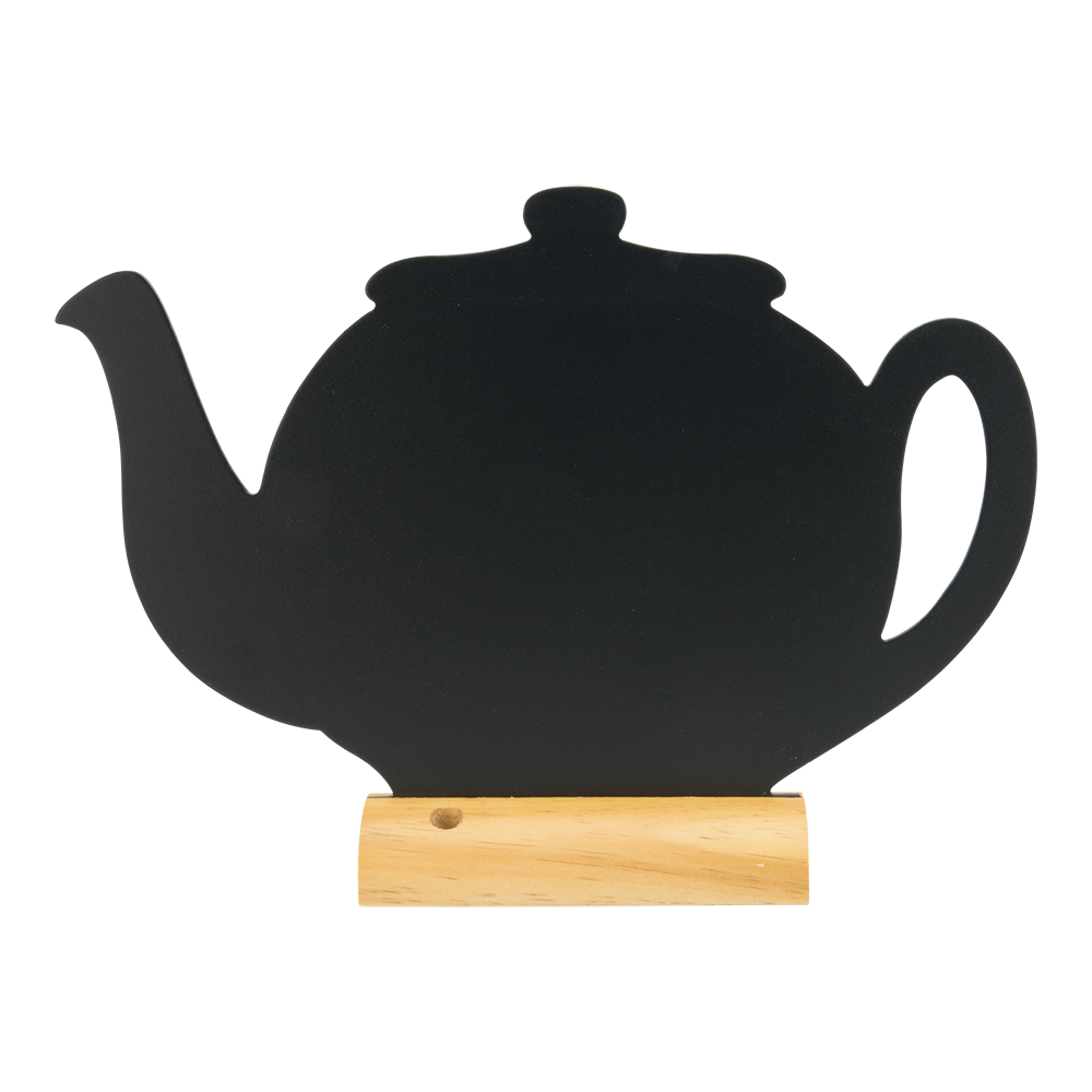 Shadow Wooden Table Board Teapot Shape - Product Image Shadow Wooden Table Board Teapot Shape - Product Image, Table Chalkboard, Freestanding Table Board, Wooden Table Board, Double Sided Table Chalkboard, Table Top Accessory, Advertising Boards, Restaurant Signage, Cafe Signage, Menu Boards, Menu Signage
