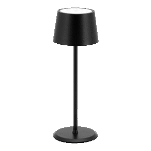 Monaco Rechargeable Table Lamp in Black - Product Image, Table Lighting, Restaurant Lighting, Lighting for Table at Restaurant, Commercial Table Lighting, Hospitality Lighting, Rechargeable Table Lamps, LED Lighting, Outdoor Table Lamps, Indoor Table Lighting, Cafe Lighting, Table Lamps for Cafes