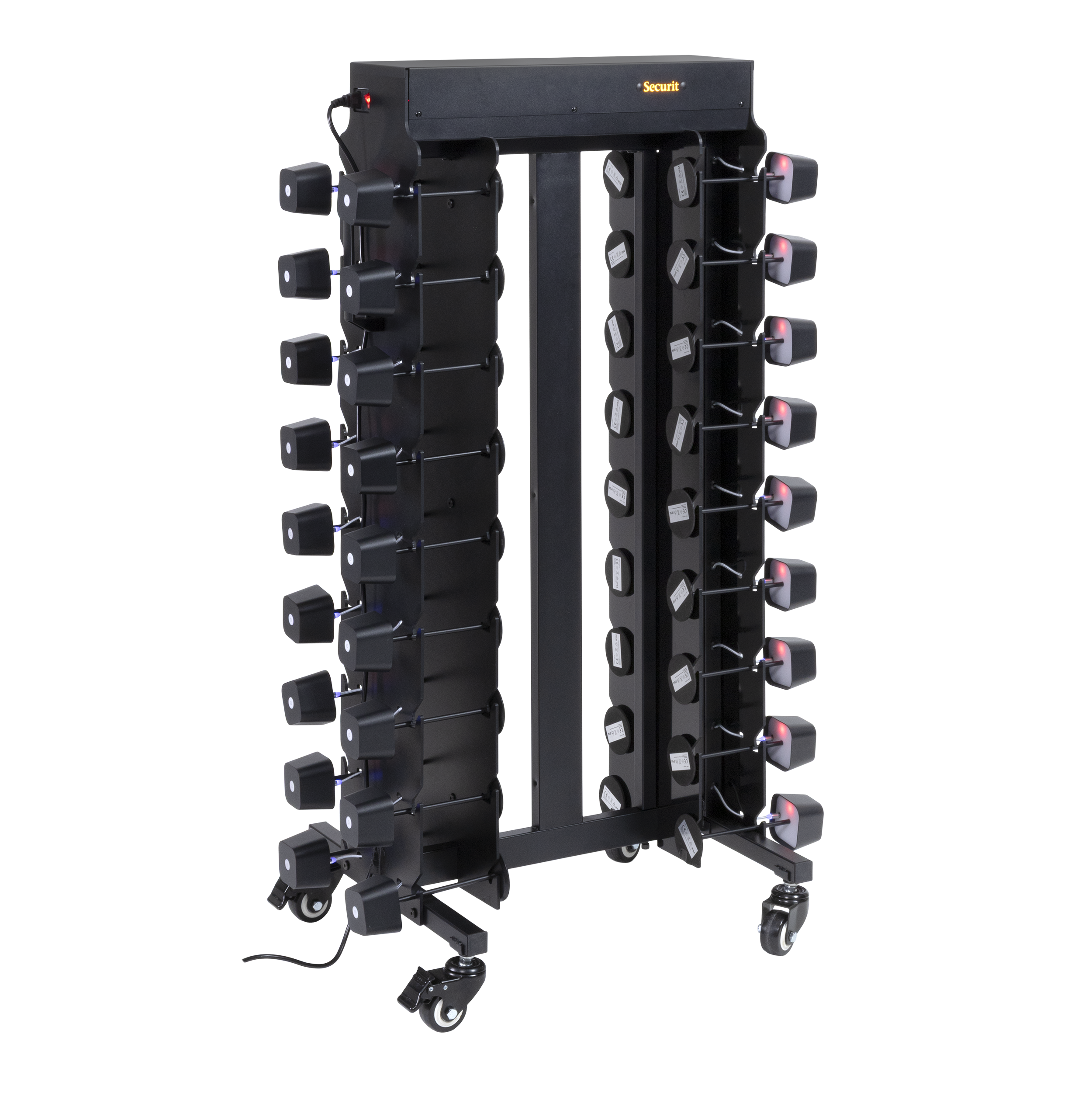 Table Lamp Charging Trolley with Table Lamps on Table Lamp Charging Trolley with Table Lamps on, Table Lighting Recharging Trolley, Charging Trolley, Lighting Charging Trolley