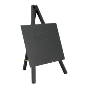 Mini Easel Table Board in Black - Product Image, Table Chalkboard, Freestanding Table Board, Wooden Table Board, Double Sided Table Chalkboard, Table Top Accessory, Advertising Boards, Restaurant Signage, Cafe Signage, Menu Boards, Menu Signage