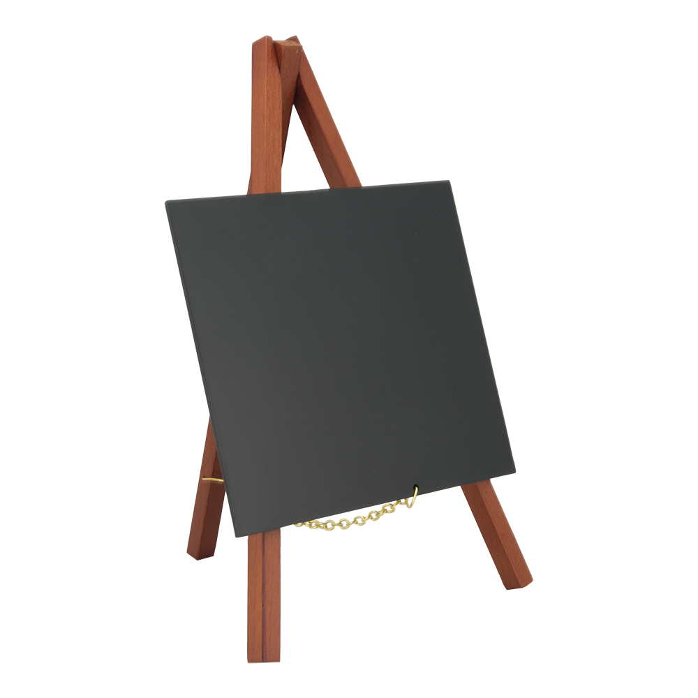 Mini Easel Table Board in Mahogany - Product Image Mini Easel Table Board in Mahogany - Product Image, Table Chalkboard, Freestanding Table Board, Wooden Table Board, Double Sided Table Chalkboard, Table Top Accessory, Advertising Boards, Restaurant Signage, Cafe Signage, Menu Boards, Menu Signage