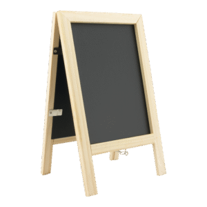 Mini Sandwich Table Board in Beech, Table Chalkboard, Freestanding Table Board, Wooden Table Board, Double Sided Table Chalkboard, Table Top Accessory, Advertising Boards, Restaurant Signage, Cafe Signage, Menu Boards, Menu Signage