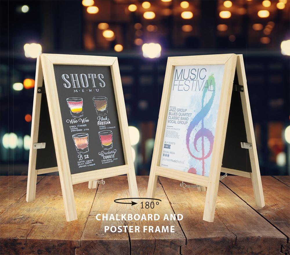Mini Sandwich Table Board in Beech with Promotional Media Inside Mini Sandwich Table Board in Beech with Promotional Media Inside, Table Chalkboard, Freestanding Table Board, Wooden Table Board, Double Sided Table Chalkboard, Table Top Accessory, Advertising Boards, Restaurant Signage, Cafe Signage, Menu Boards, Menu Signage