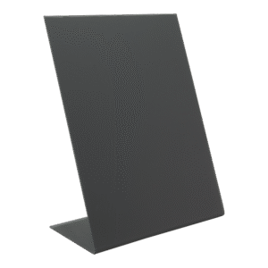 L Shaped Table Board - Product Image, Table Chalkboard, Freestanding Table Board, Wooden Table Board, Double Sided Table Chalkboard, Table Top Accessory, Advertising Boards, Restaurant Signage, Cafe Signage, Menu Boards, Menu Signage