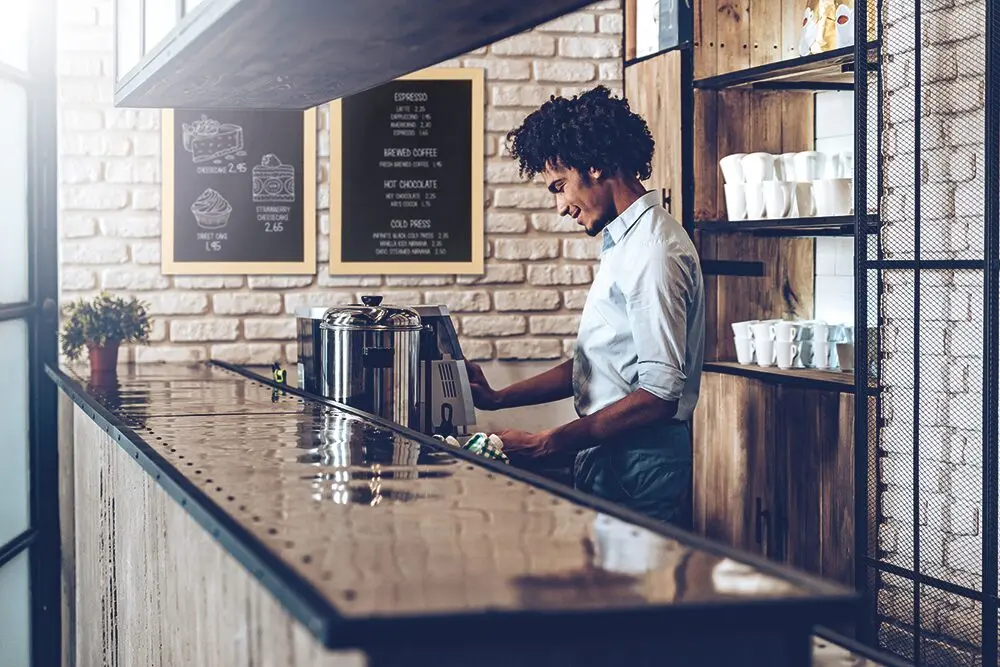 Wooden Wall Board in Teak inside a Cafe Wooden Wall Board in Teak, Wall Board, Shop Wall Boards, Cafe Wall Boards, Wall Boards, Wall Menu Displays, Menu Signage, Boards with Chalkboard, Wall Display, Chalkboard Boards, Information Displays, Wooden Wall Chalkboard