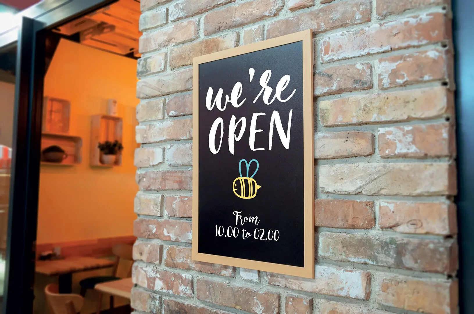 Wooden Wall Board in Teak - Cafe/Restaurant Wall Wooden Wall Board in Teak, Wall Board, Shop Wall Boards, Cafe Wall Boards, Wall Boards, Wall Menu Displays, Menu Signage, Boards with Chalkboard, Wall Display, Chalkboard Boards, Information Displays, Wooden Wall Chalkboard