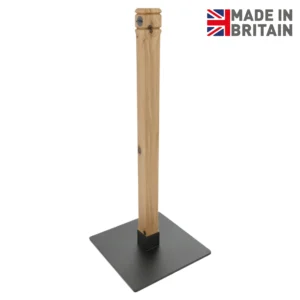 Rustic Cafe Barrier Post and Rope Post in Character Oak. Bespoke sizes and finishes are available.