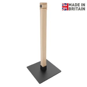 Rustic Cafe Barrier Post in Pine Wood. Bespoke sizes and finishes are available.