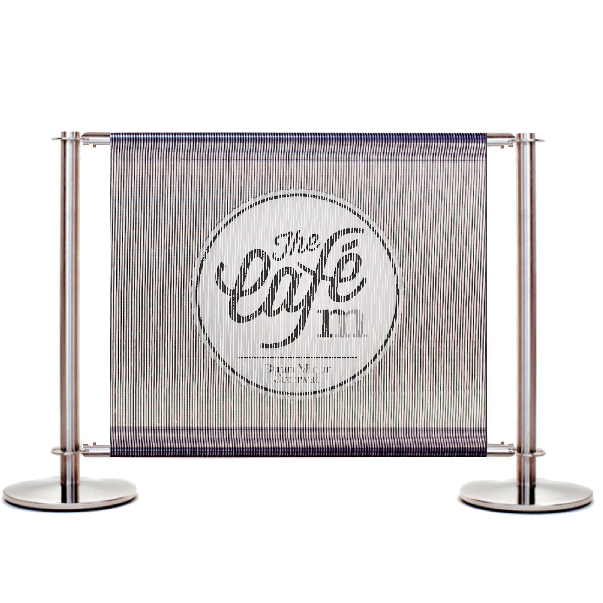 Mesh Cafe Banner PVC Mesh Printed Cafe Banner, Bespoke Cafe Banners, Alfresco Cafe Panels, PVC Mesh Panels, Restaurant Panels, Commercial Cafe Panels, Custom Made PVC Mesh Panels, Digitally Printed Banners