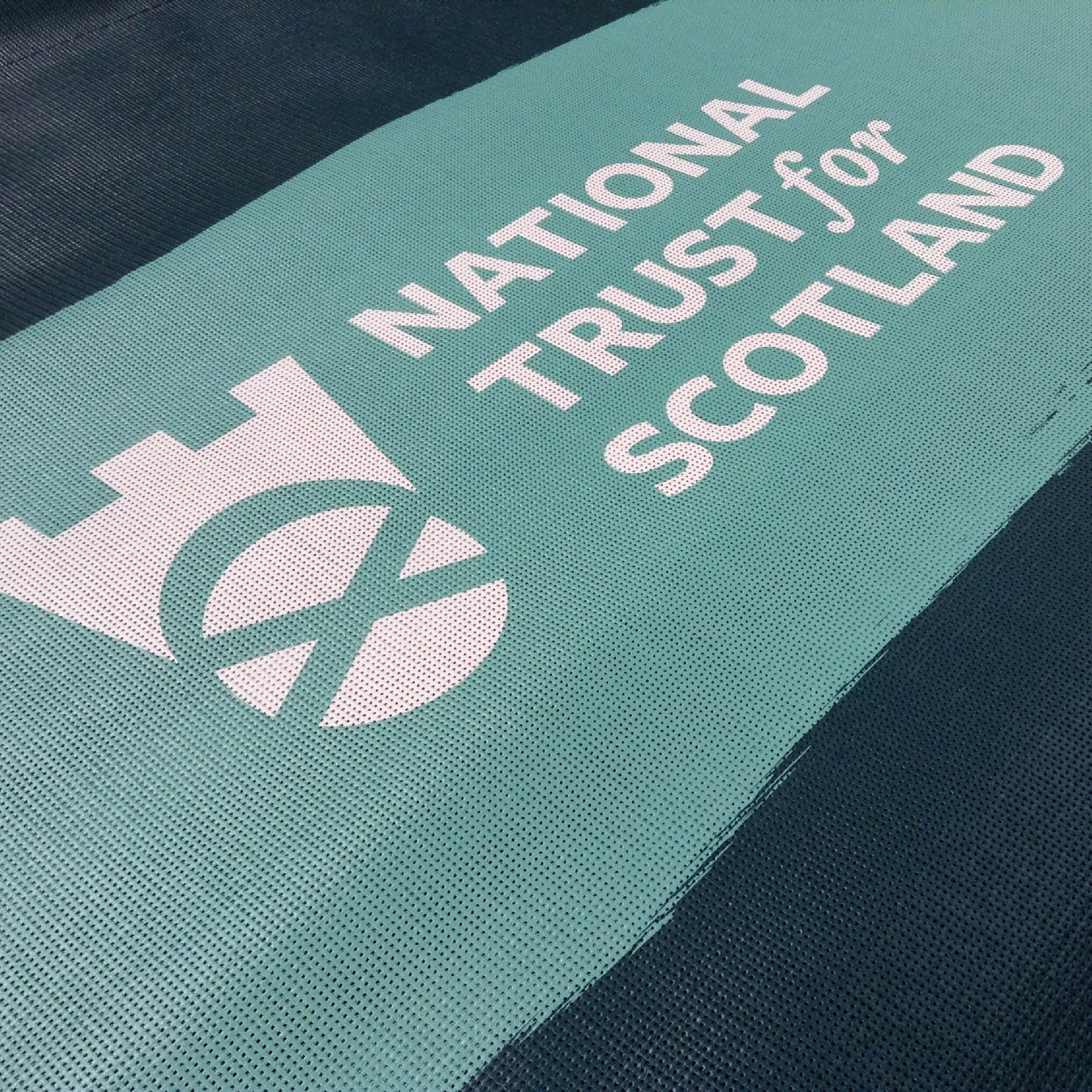 National Trust Scotland - Mesh Cafe Banner National Trust, Scotland's outdoor cafe banners in PVC perforated mesh vinyl, offering lasting durability and vibrant design.