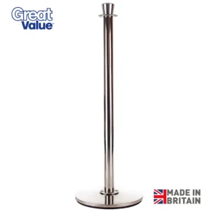Free Standing Original Café Barrier Post in Stainless Steel, Bespoke Cafe Barrier Posts, Custom-Made Cafe Barrier Posts, Powder Coated Cafe Barrier Posts, Cafe Barrier, Printed Cafe Barrier Posts, UK Made Cafe Barrier Posts, Metal Cafe Barrier Post, Heavy Duty Cafe Barrier Post, Cafe Windbreaks, Stainless Steel Cafe Barriers