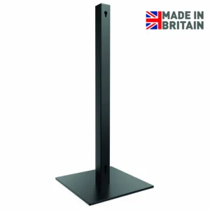 Quadrate Cafe Barrier Post, Cafe Barriers, Barrier Posts, Cafe Posts, Modern Cafe Barrier Posts, Square Barrier Post, Powder Coated Cafe Barrier Posts, Square Base Cafe Barriers, UK Made Cafe Barriers, Bespoke Cafe Barriers, Barrier Posts