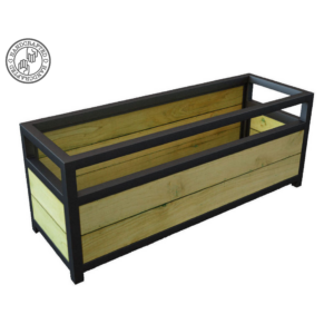 Wooden and Metal Maddix Industrial Cafe Planter, Commercial Planters, Commercial Cafe Planter, Handmade Cafe Planter, Wooden Planters, Bespoke Cafe Planters, Custom Made Planters, Wood Planter, Outdoor Planters