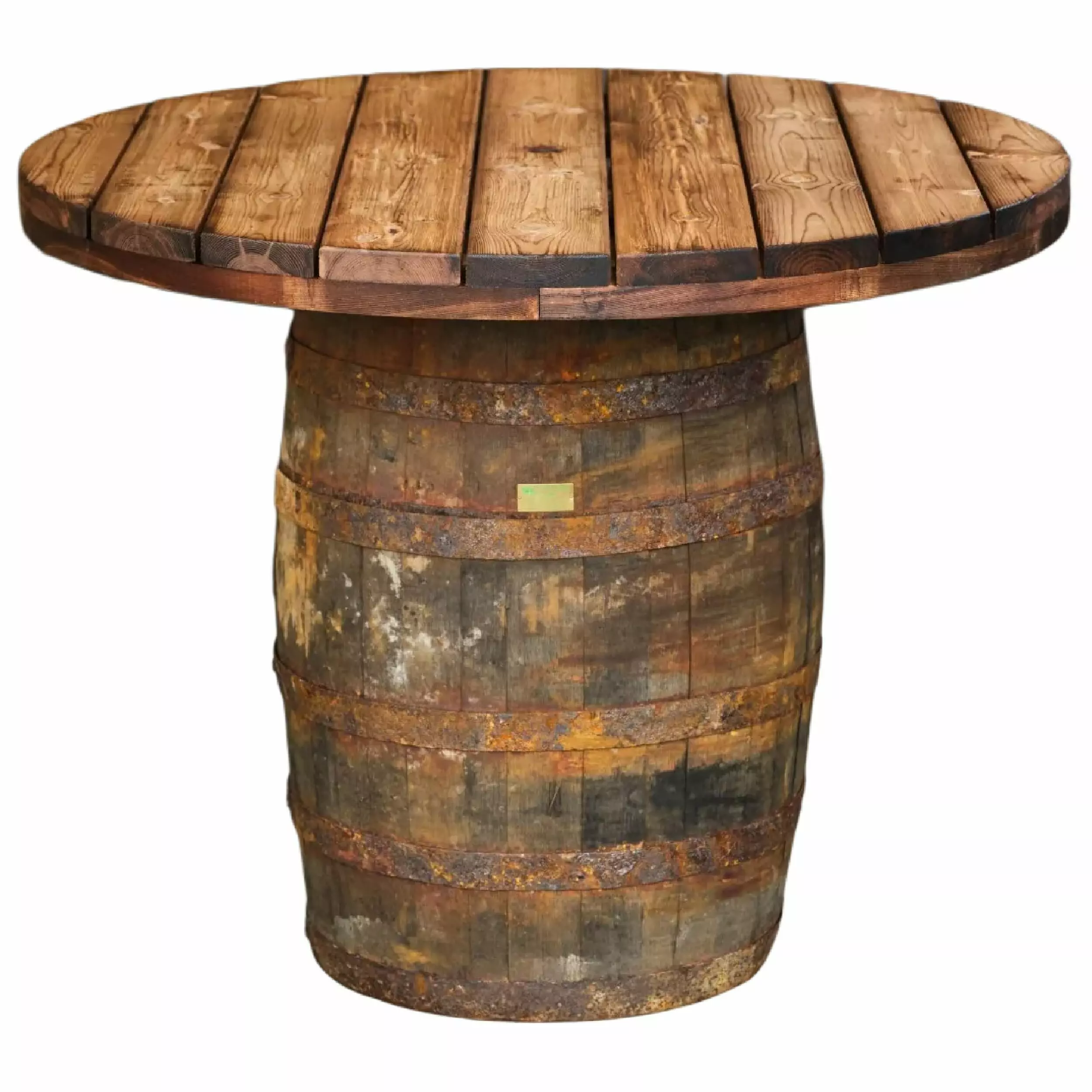 Barrel Poseur Table - No Background Barrel Poseur Table, Oak Barrel Table, Wooden Barrel Table, Commercial Furniture, Hospitality Furniture, Restaurant Furniture, Indoor Furniture, Outdoor Furniture