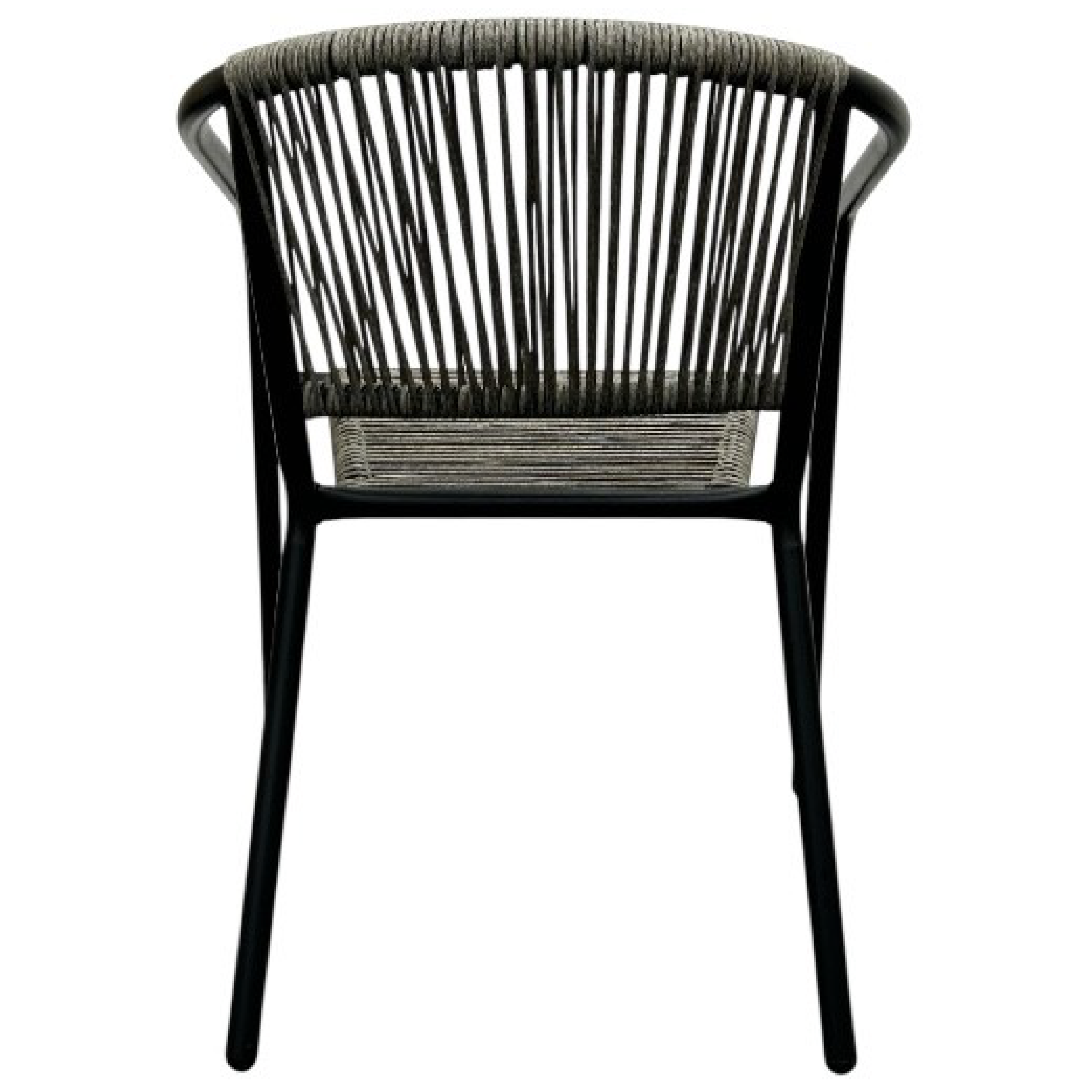 Rattan Rope Stacking Chair - Back