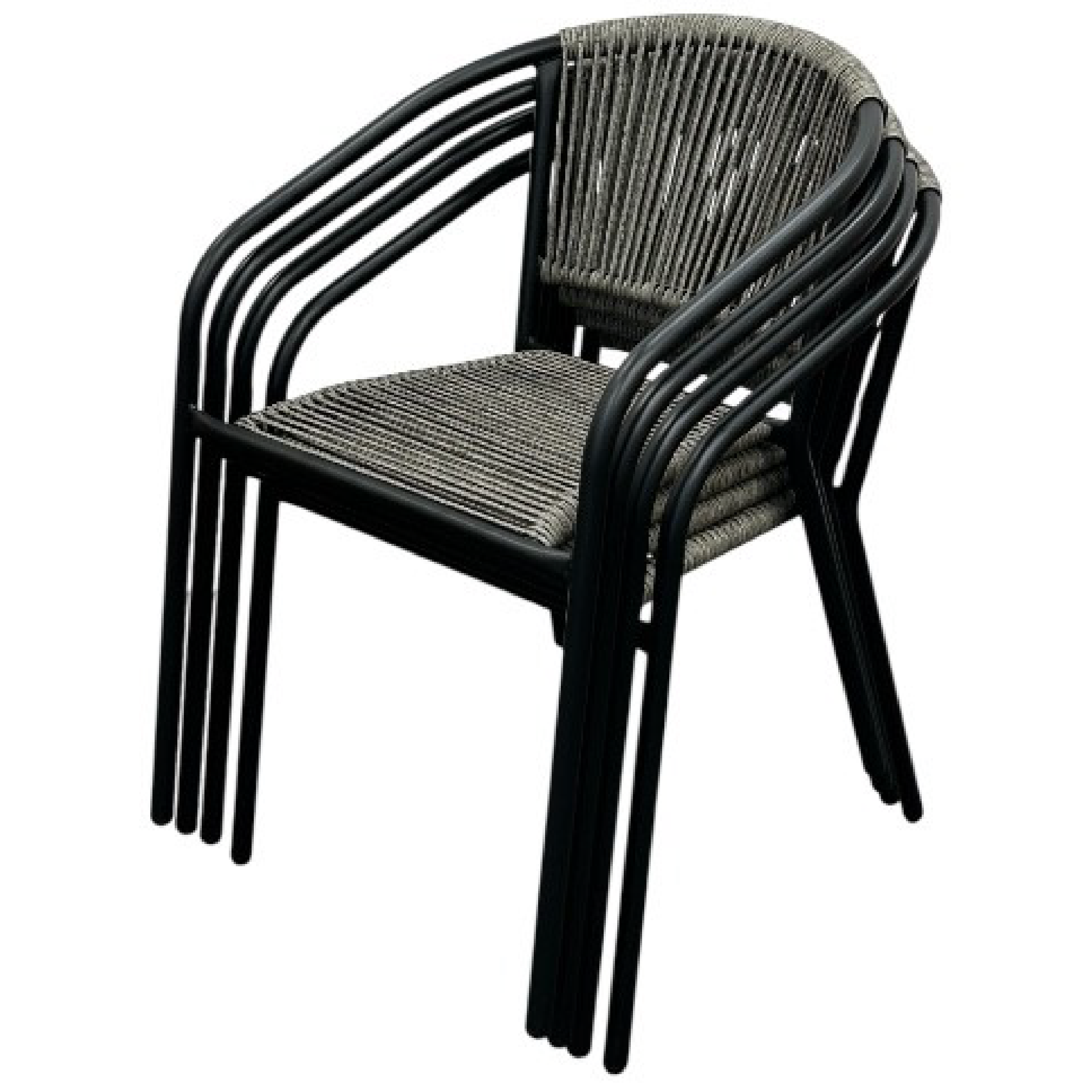 Rattan Rope Stacking Chair - Stacked