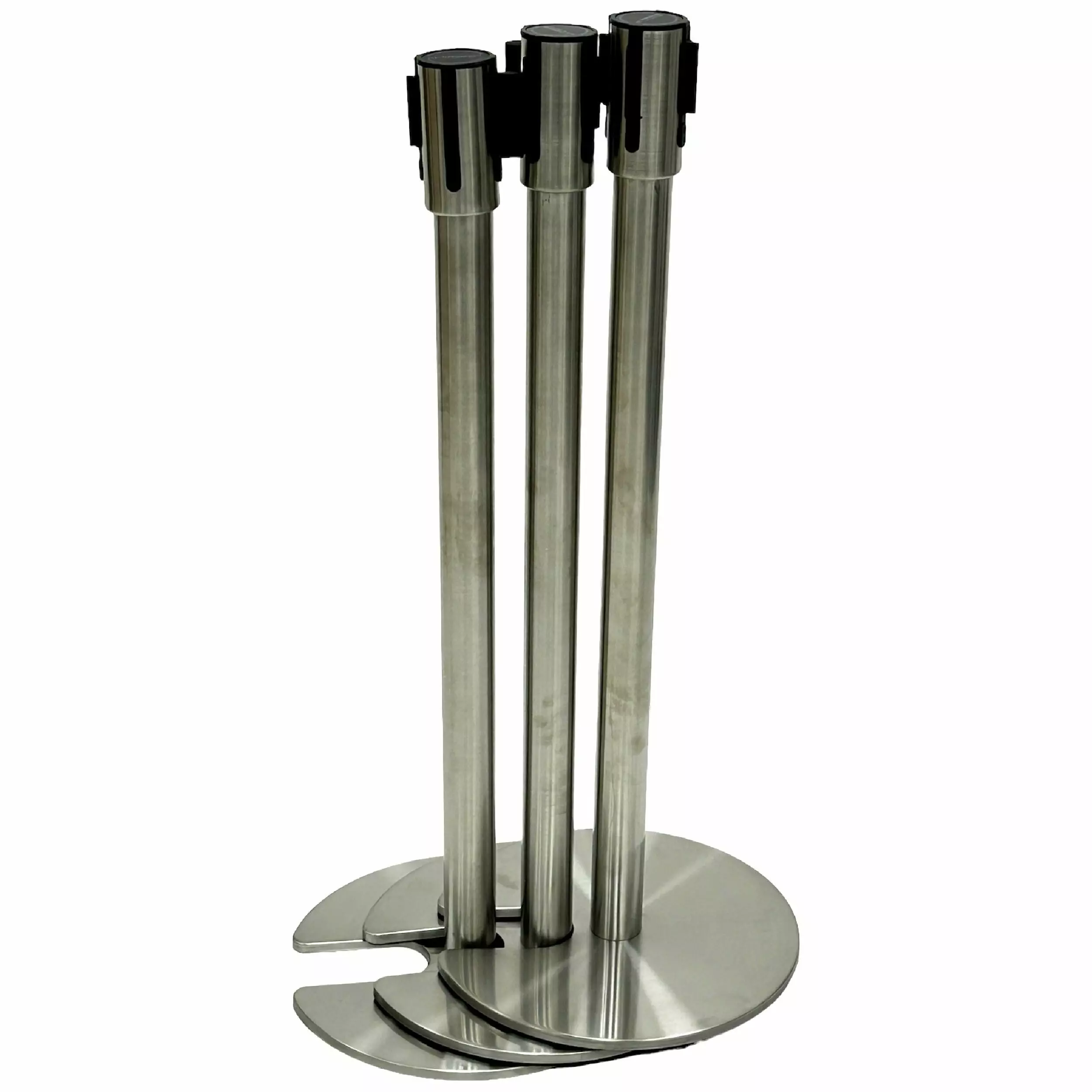Stackable Retractable Barrier Post - Stacking