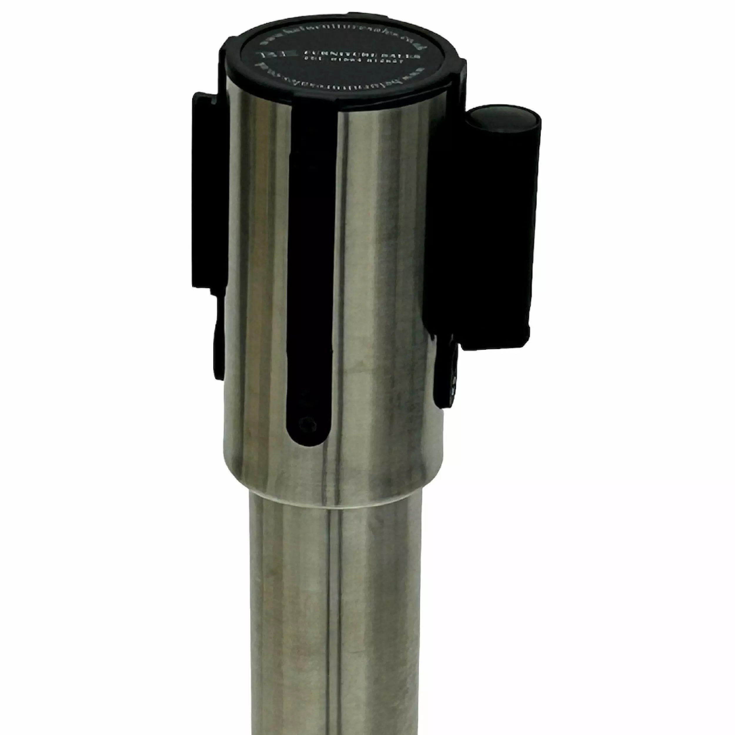 Stackable Retractable Barrier Post - Top Close Up