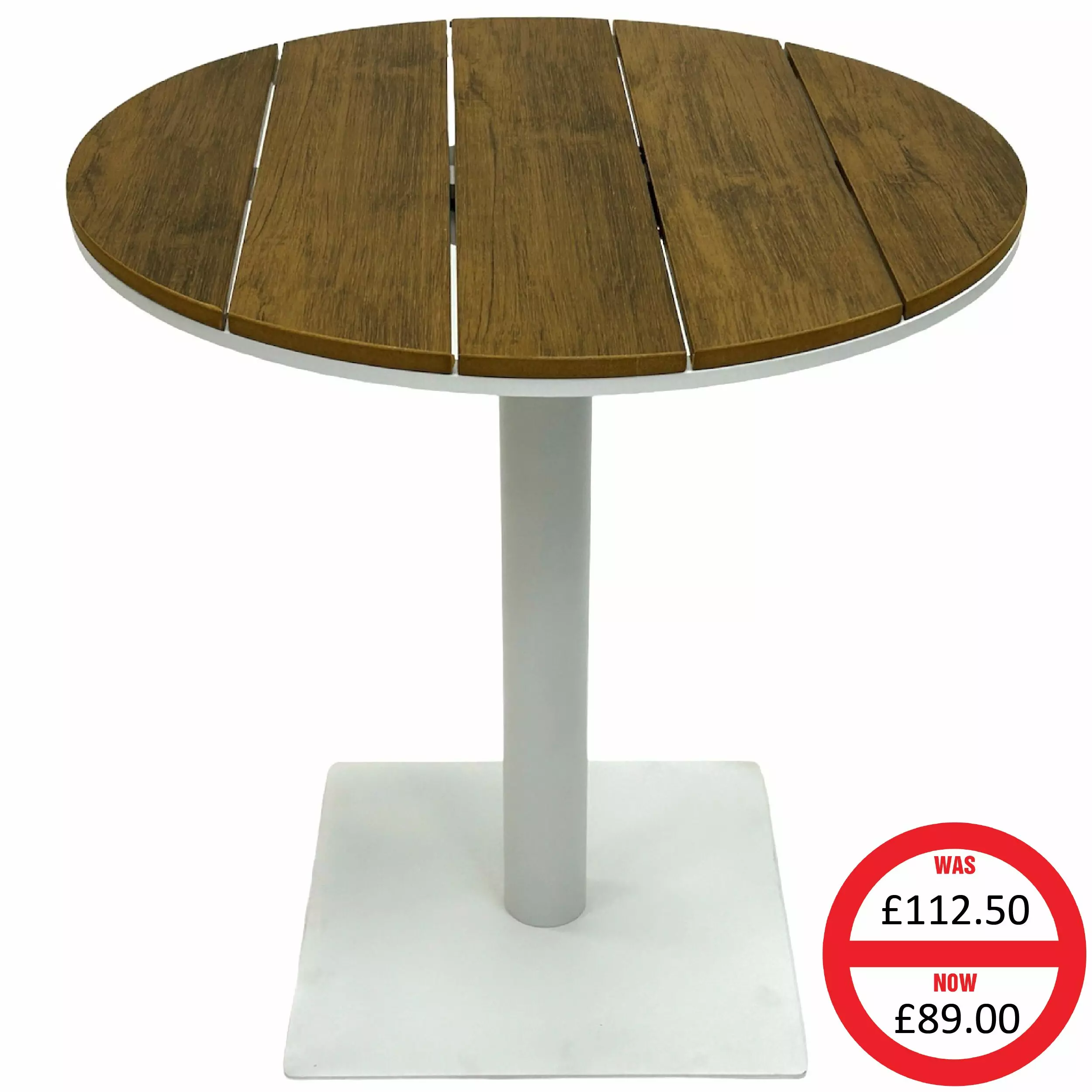 White Round Bistro Table