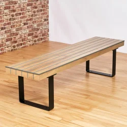 Sherwood Bench, Wooden Bench, Indoor Bench, Suitable for Indoor Use Only, Commercial Furniture, Hospitality Furniture