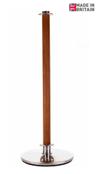 Natural Wooden Café Barrier Post - Made In Britain, Cafe Barrier Posts, Heavy Duty Cafe Barrier Post, Wooden Cafe Post, Cafe Barrier Uprights, Pavement Barriers, Cafe Windbreaks, Cafe Barrier Pole and Base