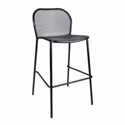 Black Nova Stackable Bar Stool for Indoor and Outdoor Use, Stacking Bar Stool, Commercial Furniture, Hospitality Furniture